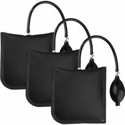 Cuscino Di Montaggio, Cuscino D'aria Di Sollevamento Della Pompa A Cuneo D'aria Per L'installazione Dell'otturatore Della Valvola In Metallo Nero (trachea 25 Cm) 3 Pezzi ，