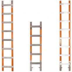 Kit échelle De Toit 14 Barreaux Avec Crochet - Longueur 4.71m - 504138-33/471/CR