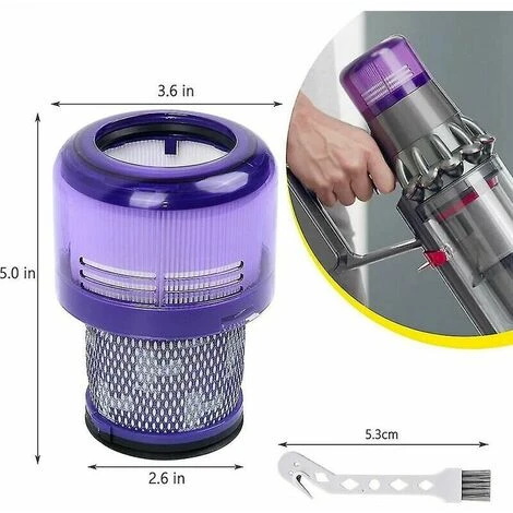 Confezione Da 2 Per Dyson V11 V15 Sv14 Sv22 Thsinde Filtro Di Ricambio Lavabile - immagine 2