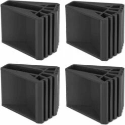 4 Pezzi Piedini Per Scaletta Piedini Per Scaletta In PVC Cuscinetti In Gomma Antiscivolo Piedini Di Ricambio Per Scala Universale Gomma Antiscivolo Per Scaletta