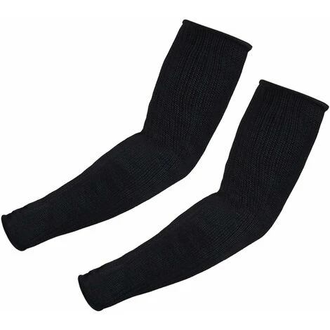 Litzee, 1 Paio Di Protezioni Per Braccio In Kevlar, Fasciatura Per Gomito, Protezione Per Braccio, Manica Anti-taglio, Nera