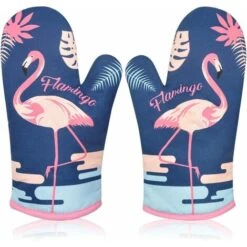 LITZEE Guanto Da Forno Resistente Al Calore, Guanto Da Forno Guanto Da Forno Guanti Da Forno Fenicottero Guanto Da Forno Guanti Isolanti Da Cucina Guanto Da Forno Spesso Per Barbecue Cucinare 1 Paio B