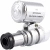 Lente D'ingrandimento LITZEE Mini Lente D'ingrandimento 60x, Microscopio Con Lente D'ingrandimento Portatile A Luce UV A LED Per Gioiellieri