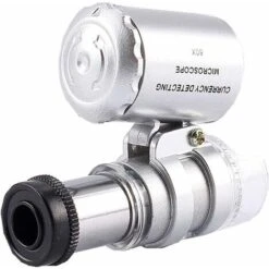 Lente D'ingrandimento LITZEE Mini Lente D'ingrandimento 60x, Microscopio Con Lente D'ingrandimento Portatile A Luce UV A LED Per Gioiellieri