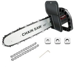 La Sega Da Legno Sega Da Falegname Utensile Elettrico Domestico Smerigliatrice Angolare Motosega Elettrica Modificata　Due Catene Di Motosega Universali Senza Installazione