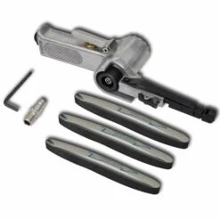 VIDAXL Airpress Smerigliatrice Pneumatica Con Cinghie 3 Pz