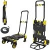 CARRELLO PORTATUTTO PORTAPACCHI PIATTAFORMA MULTIFUNZIONE 2 IN 1 FOLD MAX 137KG