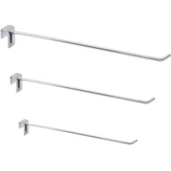 Gancio Porta Blister Inserto Per Barra Rettangolare Mensola Espositore 35 Cm