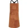 Grembiule Da Saldatore, Grembiule Da Lavoro In Pelle Di Vacchetta Con 6 Tasche, Grembiule Da Cucina Multifunzionale 24" X 36", Cinghie Regolabili Dalla M Alla XXL Per Uomo E Donna (marrone)
