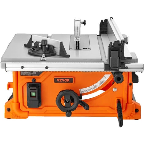 VEVOR Troncatrice Circolare Per Legno Da Banco Con Lama 1800W / 8A Per Lavorazione In Officina Garage, Troncatrice Da Banco 4400 Giri/min Angolo Taglio Regolabile -60˚-+60˚ Capacità Di Strappo 62.5cm