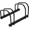 WOLTU Rastrelliera Per Biciclette A 2 Posti Portabici Per Montaggio A Terra E A Muro Supporto Per Biciclette In Metallo Nero