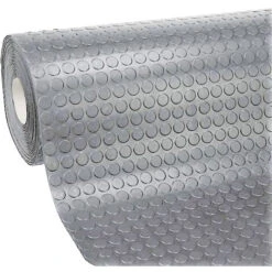 Tappeto In Gomma Bollato 1 Mm X 100h Cm Grigio - Vendita Al Metro Lineare