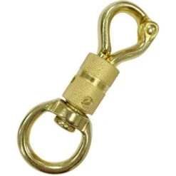 Moschettone Antipanico Con Ghiera Girevole In Ottone