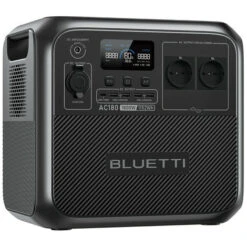 Generatore Solare BLUETTI AC180 AC180, 1152Wh LiFePO4 Centrale Elettrica Portatile 2 1800W (2700W Picco) AC Uscite, 0-80% In 45 Min, Emergenza Elettricità Per Campeggio, Fuori Rete, Interruzioni Corr
