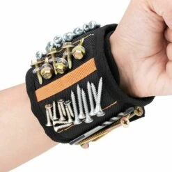 Braccialetto Magnetico Con 20 Forti Magneti, Miglior Regalo Per Uomini, Braccialetto Magnetico, Artigiani, Regali Per Contenere Attrezzi, Viti, Chiodi, Trapani (20 Magneti)