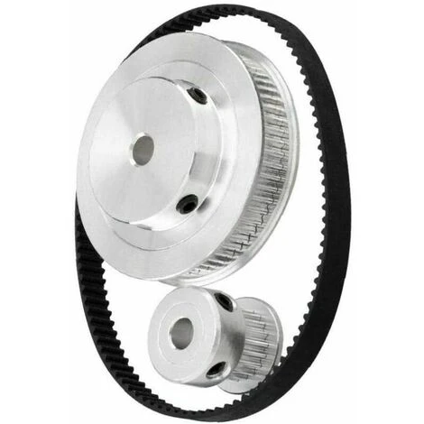 2gt Ruota Sincrona 20 60 Denti Foro Puleggia Sincrona In Alluminio GT2 Sistema Puleggia Cinghia Dentata - immagine 2