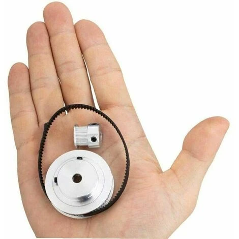 2gt Ruota Sincrona 20 60 Denti Foro Puleggia Sincrona In Alluminio GT2 Sistema Puleggia Cinghia Dentata - immagine 5