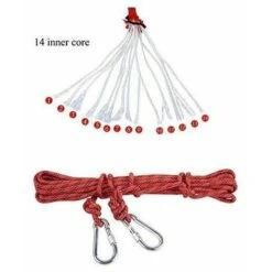 Corda Da Arrampicata Ausiliaria Per Discesa In Corda Doppia In Poliestere/nylon Da 900 Kg Per Salvataggio In Alpinismo 10 M