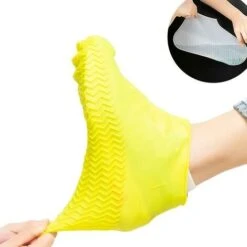 Stivali Impermeabili Copriscarpe Materiale In Silicone Copriscarpe Unisex Stivali Da Pioggia Riutilizzabili Per Giornate Di Pioggia All'aperto