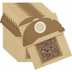 10 Sacchetti Per Aspirapolvere Per Sacchetto Filtro Kärcher 6.904-322.0 Per MV2, WD2