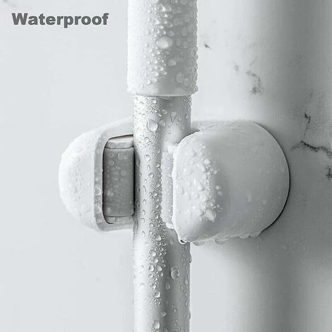 3 Pezzi Porta Scopa Da Parete, Porta Scopa Da Parete/Porta Scopa, Organizer Per Forniture Per La Pulizia Autoadesivo Resistente Per, - immagine 2