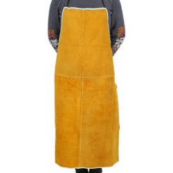 Grembiuli Per Saldatura In Pelle Bovina Isolamento Termico Protezione Saldatori Fabbro 100X67Cm