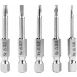 Guazhuni 5 Pz 50mm 6.35mm Coda Esagonale Magnetico Triangolo Cacciavite Bit Set S2 Acciaio Guazhuni