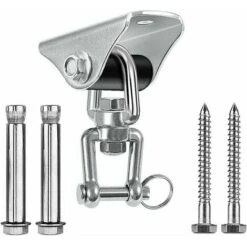 Gancio Da Soffitto Per Bambini Adulti Ganci Da Soffitto A 360° In Acciaio Inossidabile SUS 304 Accessori Da Appendere Con 4 Altalene A Vite Capacità 500 Kg