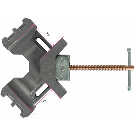 EBERTH Vice Morsetto A Vite Ad Angolo Retto 90° 100mm - immagine 3