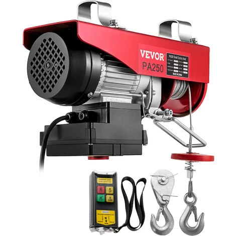 VEVOR Paranco Elettrico Con Telecomando Wireless, 600 W Sollevamento Cavo Telecomando Senza Fili Lega Di Acciaio E Lega Di Alluminio Per Scenari Di Vasta Portata Nel Carico Di Attrezzature Pesanti