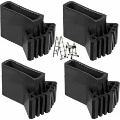 Piedini Per Scala Piedini Per Scaletta Piedini Per Scala Piedini In Gomma Antiscivolo Piedini Di Ricambio Universali Per Scaletta In Gomma Antiscivolo, （4 Pezzi）