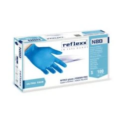 100 Pz Guanti In Nitrile Ultra Sottili N80b Taglia XLREFLE