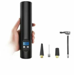 Compressore D'aria Portatile, Gonfiatore D'aria Portatile 12V Con Display LCD E Luce A LED, Compressore Elettrico Con Batteria Ricaricabile Agli Ioni Di Litio Per Pneumatici Auto Moto Bici E Pallacane