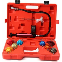 14 Pz Radiatore Pompa Tester Di Pressione Controllo Perdite Sistema Di Raffreddamento Adattatore In Alluminio