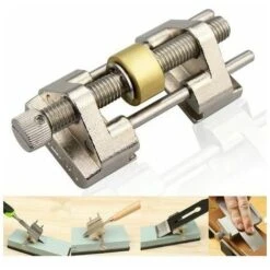 In Acciaio Inossidabile Bloccaggio Su Guida Per Affilare Il Lato Ad Angolo Fisso Con Rullo In Ottone - Larghezza Tra 0,8 E 8,2 Cm