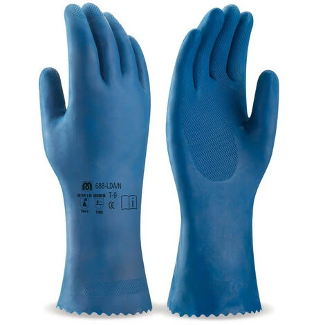 Guanto Domestico In Lattice Di Colore Blu