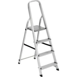 Garden Friend Scala Alluminio 4 Gradini 42x76x128h Cm Portata Max.150 Kg