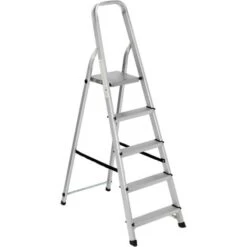 Garden Friend Scala Alluminio 5 Gradini 45x91x150h Cm Portata Max.150 Kg