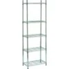 King Home Scaffale Cromato 5 Piani 60x35x180 Cm