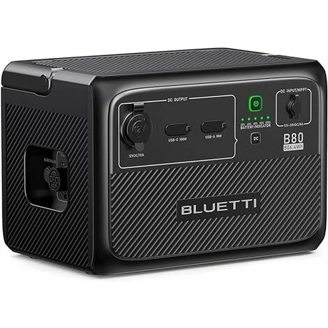 BLUETTI Batteria Di Espansione B80 806Wh, Batteria Di Backup LiFePO4 Per Generatore Solare AC60/EB3A/EB55/EB70/AC180, Antipolvere E Impermeabile Per Campeggio, Interruzione Di Corrente Domestica