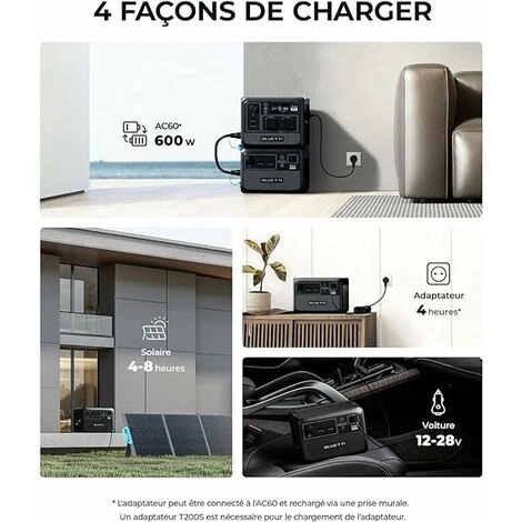 BLUETTI Batteria Di Espansione B80 806Wh, Batteria Di Backup LiFePO4 Per Generatore Solare AC60/EB3A/EB55/EB70/AC180, Antipolvere E Impermeabile Per Campeggio, Interruzione Di Corrente Domestica - immagine 4