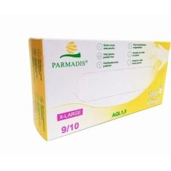 Scatola Di 100 Guanti In Vinile T.XL 9/10 CRISTAL HYGIENE Monouso Senza Polvere - FG2237T9