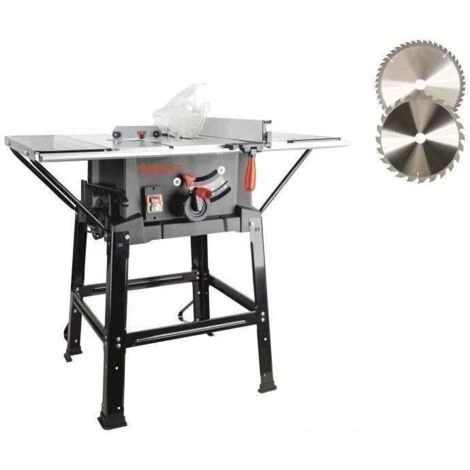 Visualizzazione Circolare Sulla Tabella Manupro - 2000w - 2 Lame 254 Mm - Laser Integrato