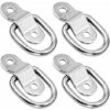 Confezione Da 4 Anelli A D Di Ancoraggio Per Rimorchio, Anelli A D In Acciaio Inossidabile Con Staffa Di Montaggio Per Camion, Barca, Auto. A