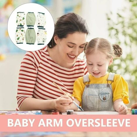 3 Paia Maniche Adorabili Per Bambini Maniche Per Bambini Impermeabili Maniche Per Bambini Impermeabile Maniche Per Bambini In Cartone Animato (17cm) - immagine 5